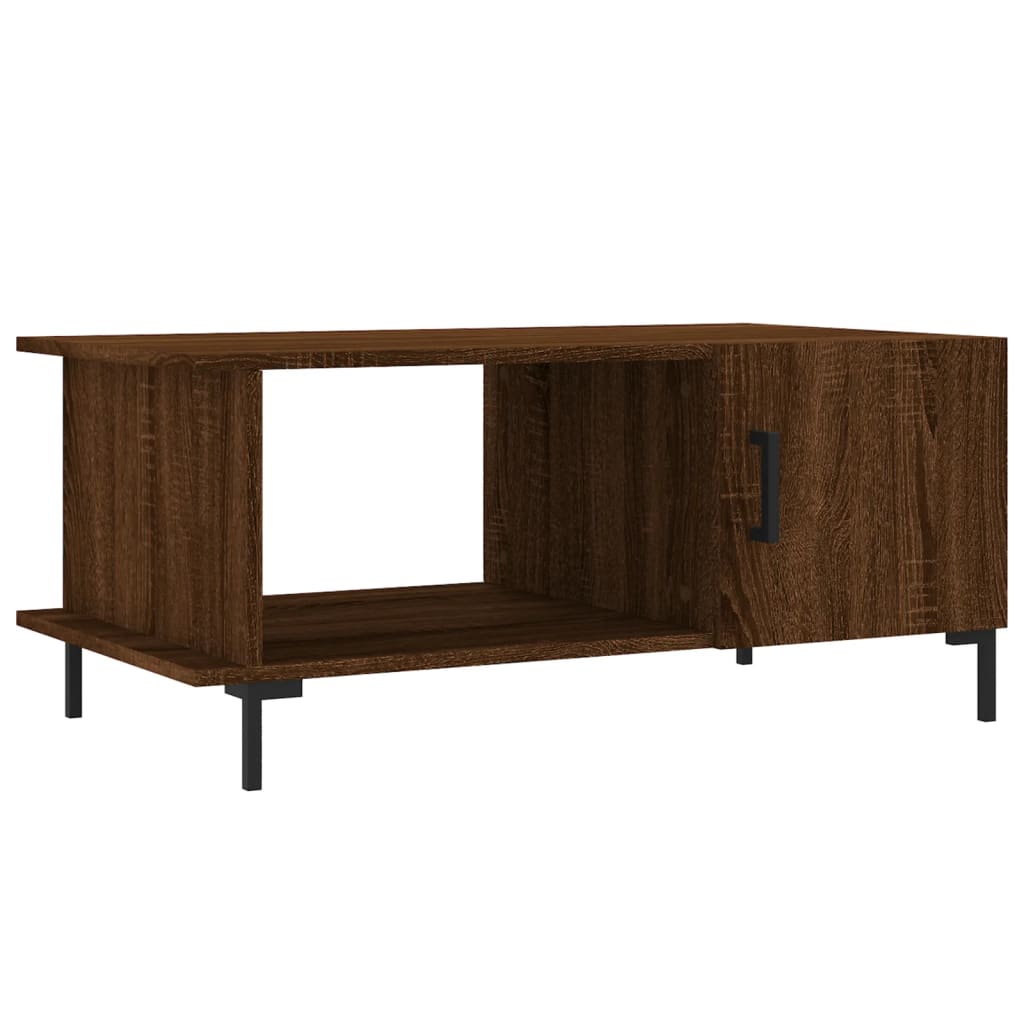 Couchtisch Braun Eichen-Optik 90x50x40 cm Holzwerkstoff - Pazzar.ch