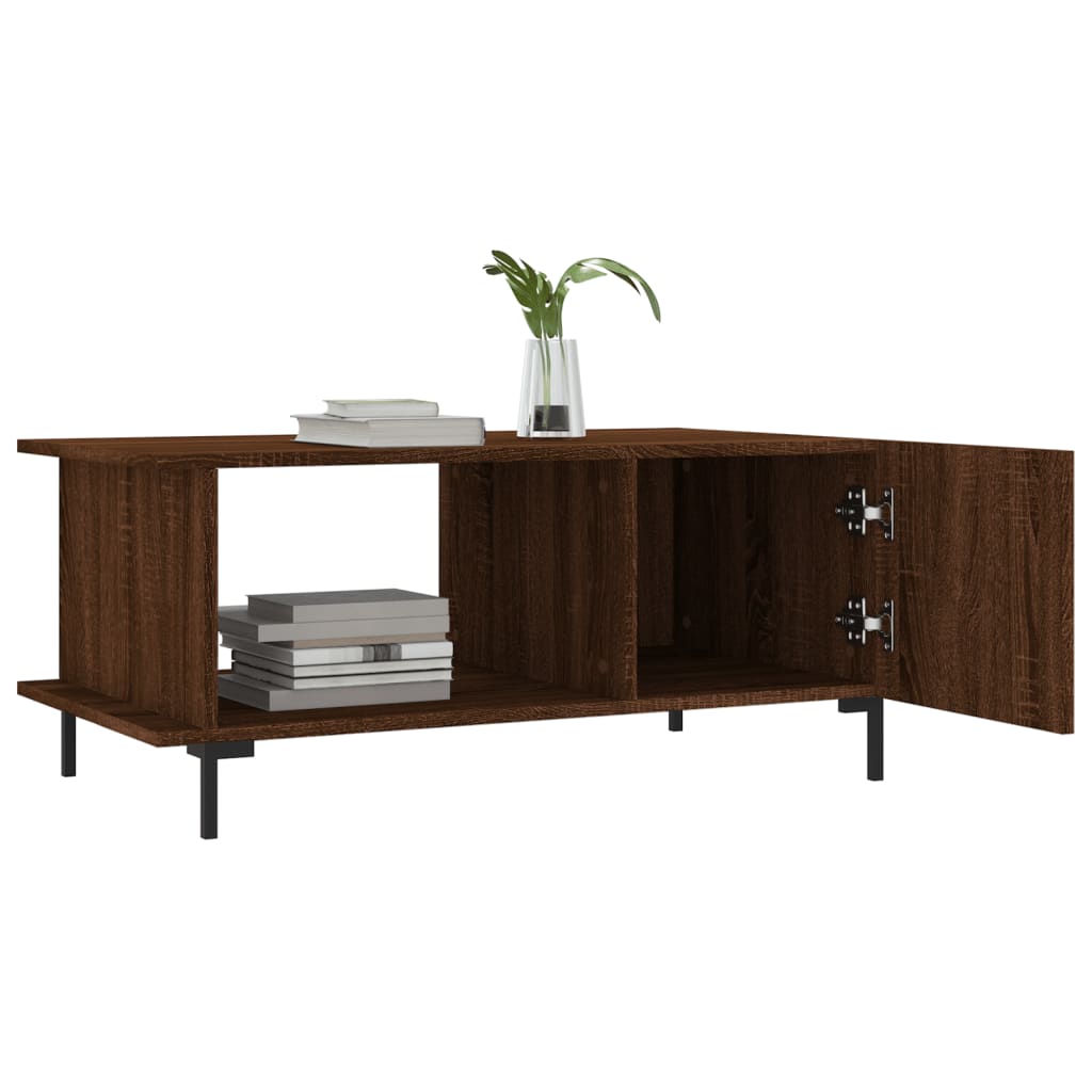 Couchtisch Braun Eichen-Optik 90x50x40 cm Holzwerkstoff - Pazzar.ch