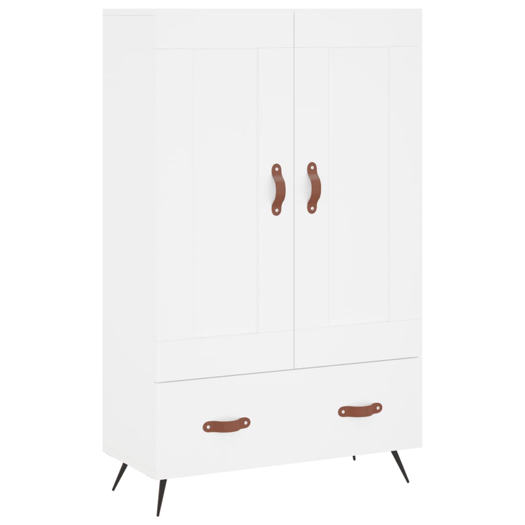 Highboard Weiß 69,5x31x115 cm Holzwerkstoff - Pazzar.ch