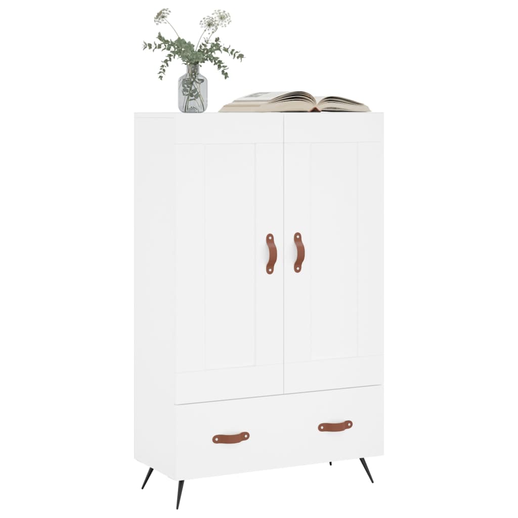 Highboard Weiß 69,5x31x115 cm Holzwerkstoff - Pazzar.ch