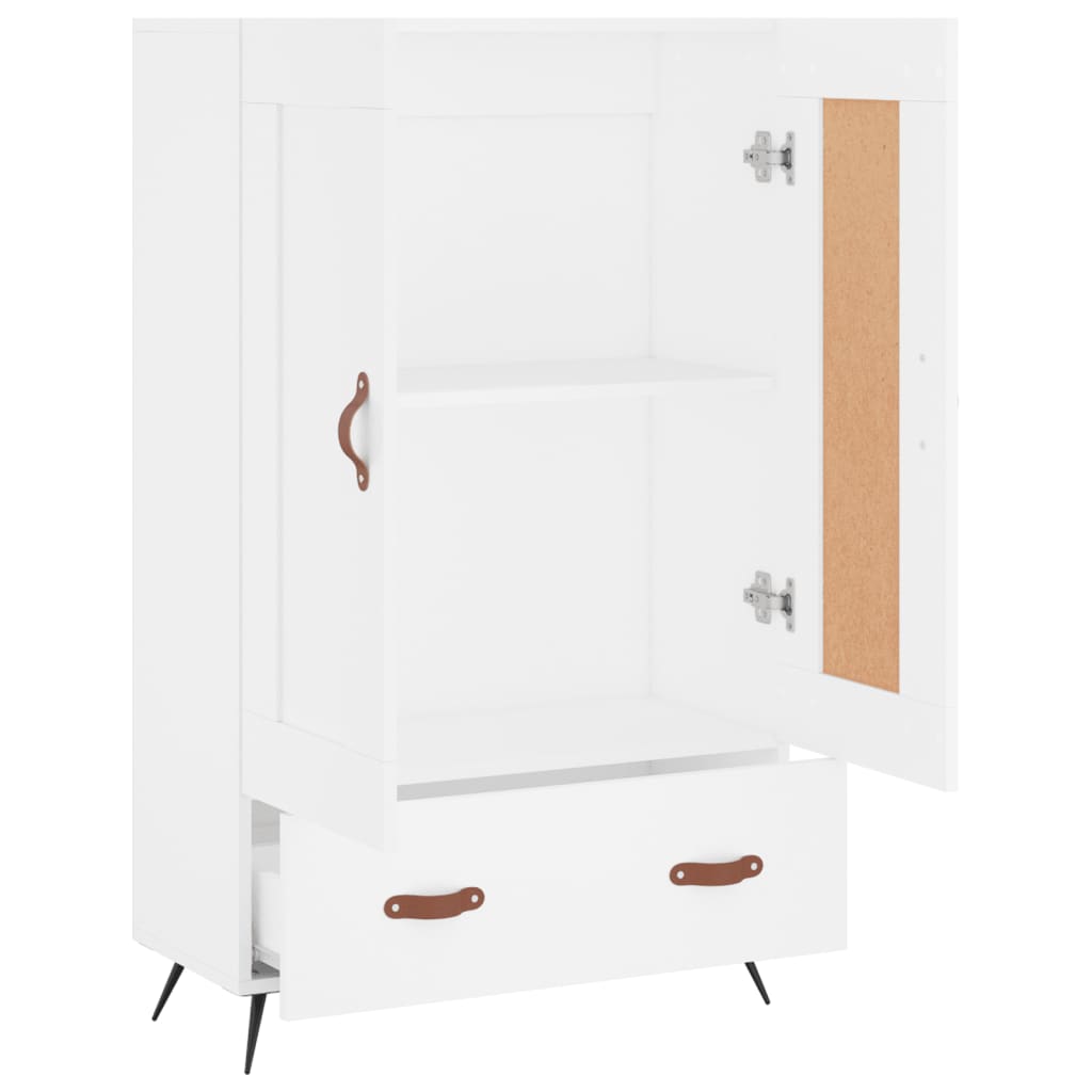 Highboard Weiß 69,5x31x115 cm Holzwerkstoff - Pazzar.ch