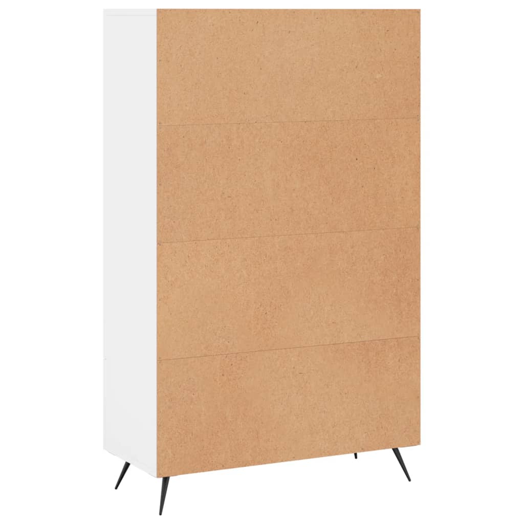 Highboard Weiß 69,5x31x115 cm Holzwerkstoff - Pazzar.ch