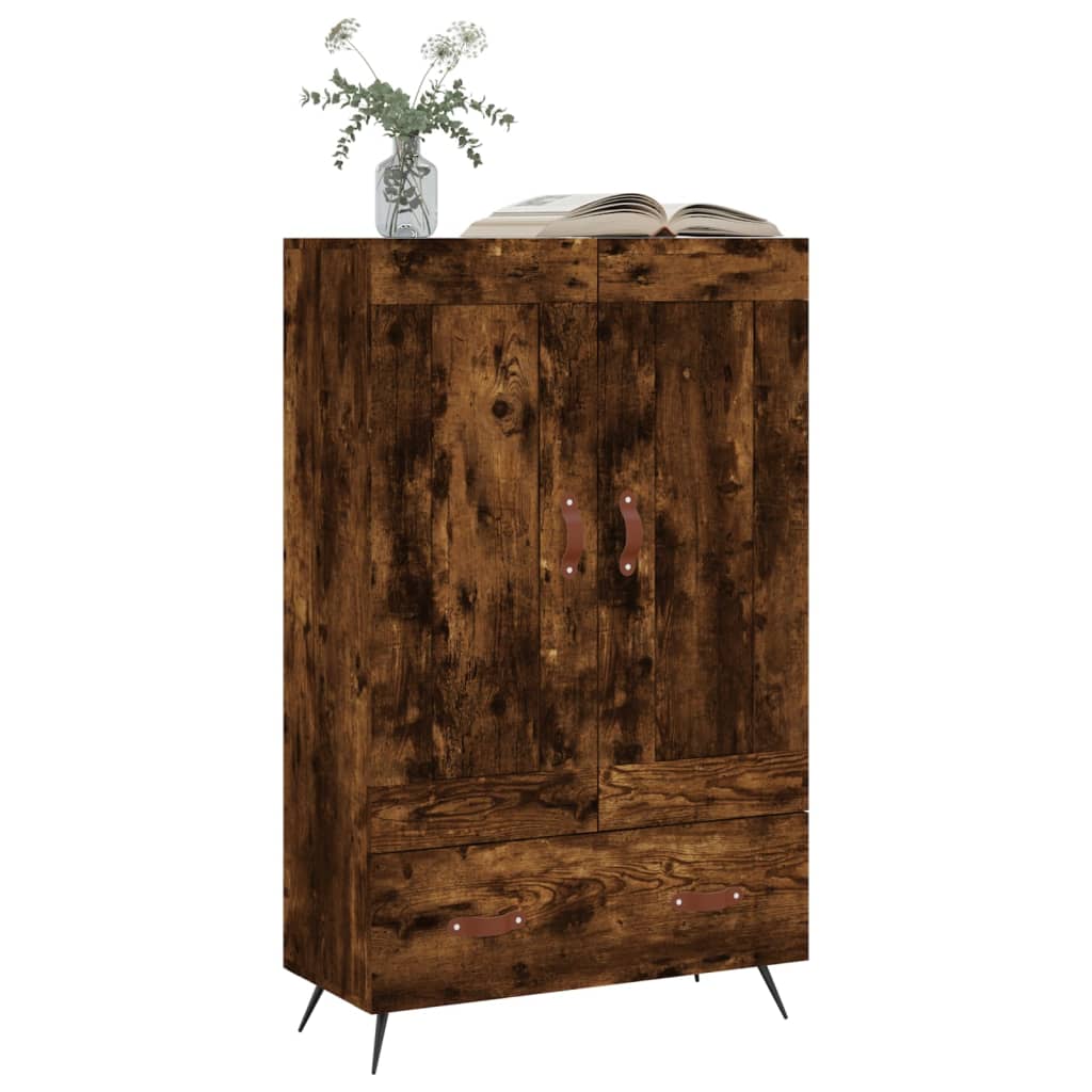 Highboard Räuchereiche 69,5x31x115 cm Holzwerkstoff - Pazzar.ch