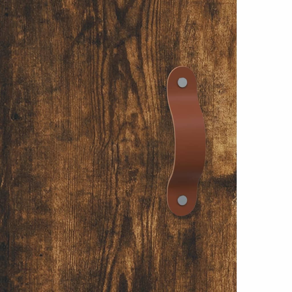 Highboard Räuchereiche 69,5x31x115 cm Holzwerkstoff - Pazzar.ch