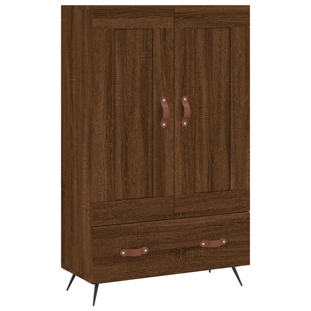 Highboard Braun Eichen-Optik 69,5x31x115 cm Holzwerkstoff - Pazzar.ch