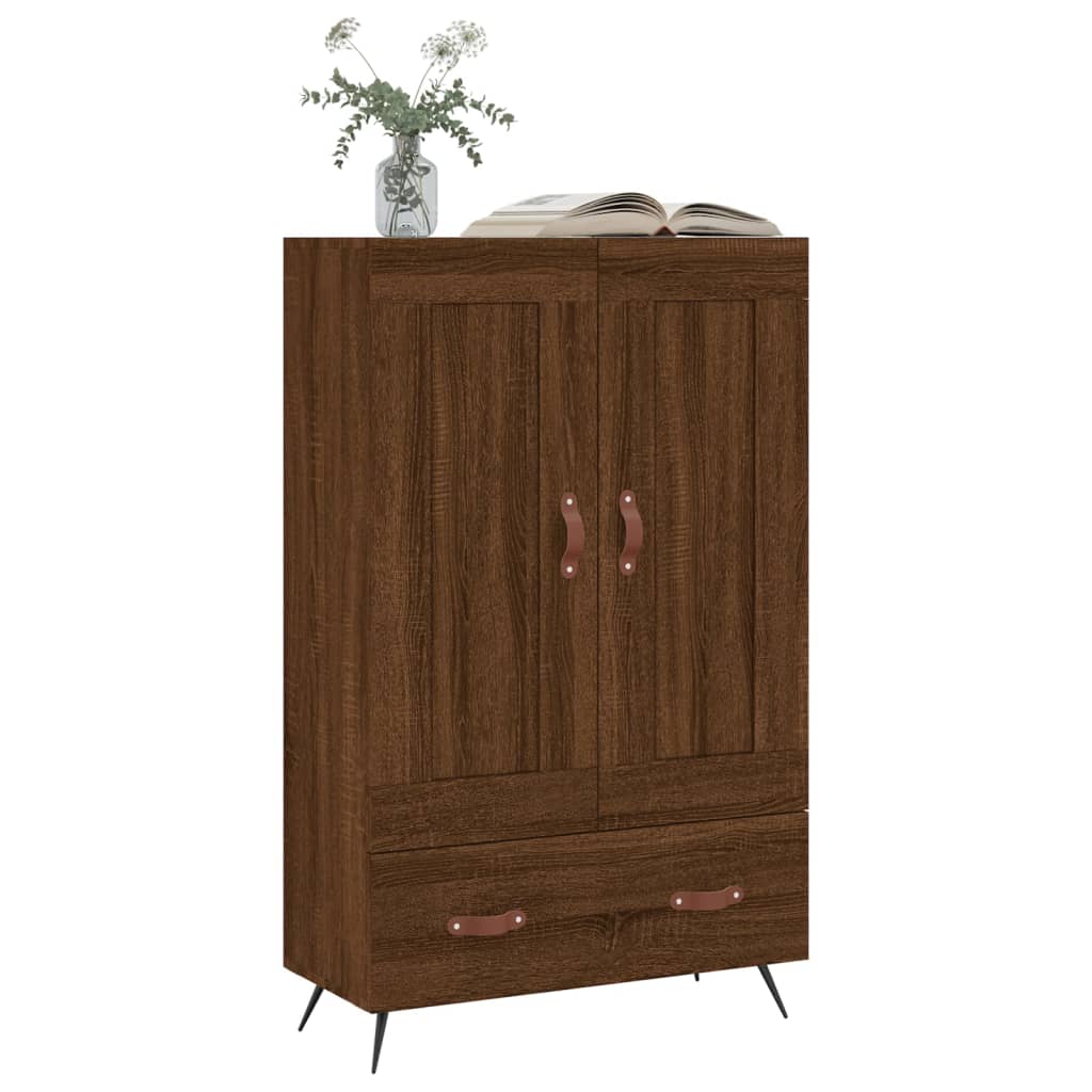 Highboard Braun Eichen-Optik 69,5x31x115 cm Holzwerkstoff - Pazzar.ch
