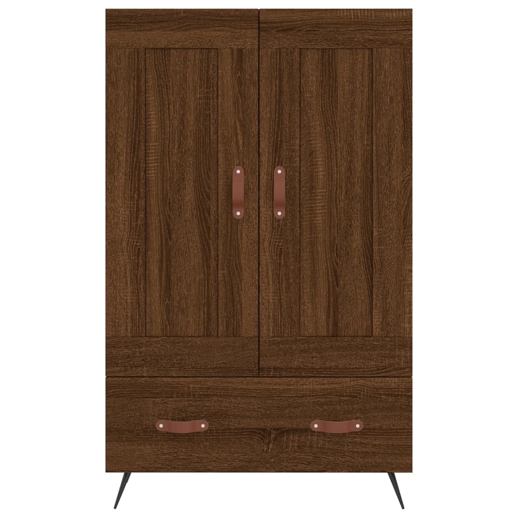 Highboard Braun Eichen-Optik 69,5x31x115 cm Holzwerkstoff - Pazzar.ch