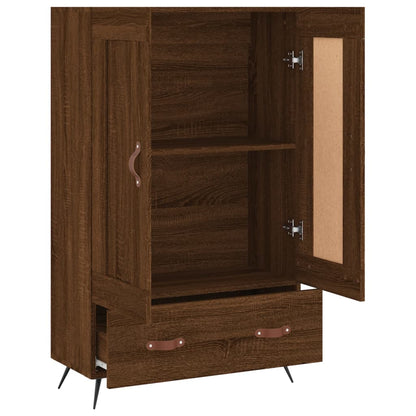 Highboard Braun Eichen-Optik 69,5x31x115 cm Holzwerkstoff - Pazzar.ch