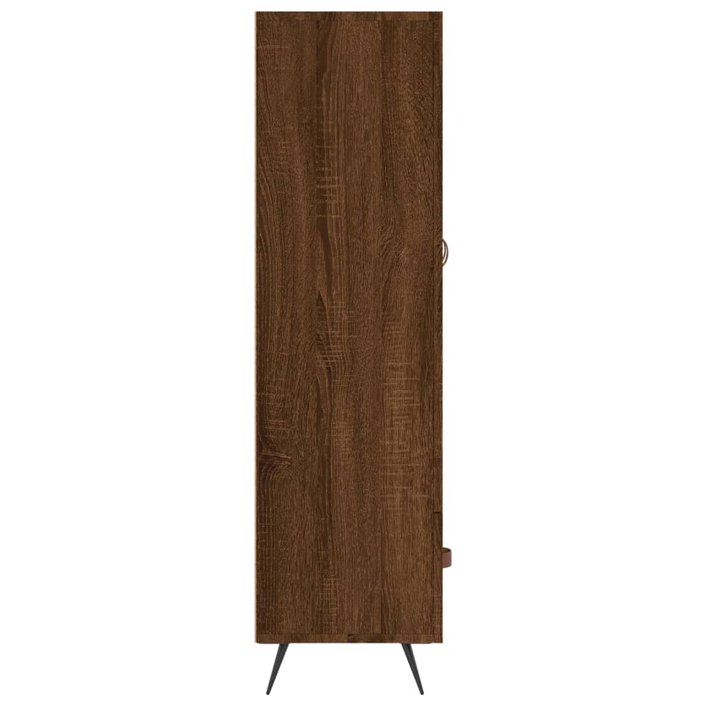 Highboard Braun Eichen-Optik 69,5x31x115 cm Holzwerkstoff - Pazzar.ch