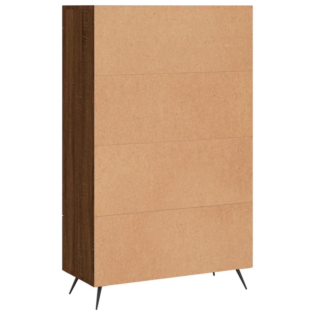 Highboard Braun Eichen-Optik 69,5x31x115 cm Holzwerkstoff - Pazzar.ch