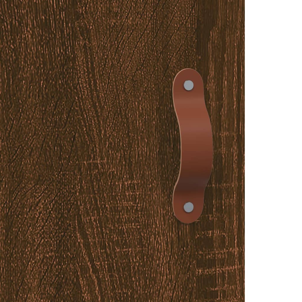 Highboard Braun Eichen-Optik 69,5x31x115 cm Holzwerkstoff - Pazzar.ch