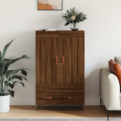 Highboard Braun Eichen-Optik 69,5x31x115 cm Holzwerkstoff - Pazzar.ch