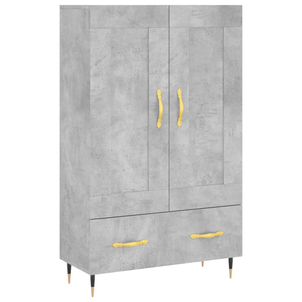 Highboard Betongrau 69,5x31x115 cm Holzwerkstoff - Pazzar.ch