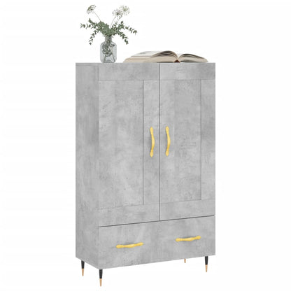 Highboard Betongrau 69,5x31x115 cm Holzwerkstoff - Pazzar.ch