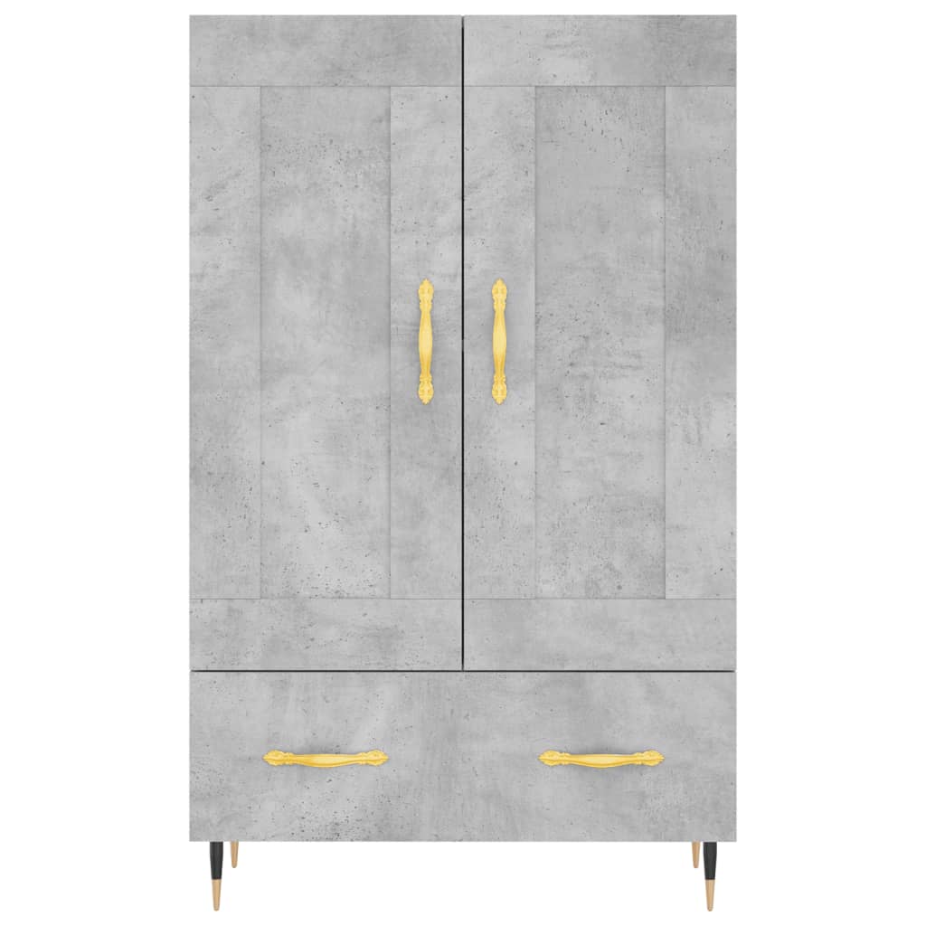 Highboard Betongrau 69,5x31x115 cm Holzwerkstoff - Pazzar.ch