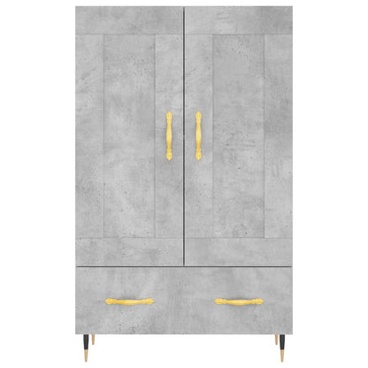 Highboard Betongrau 69,5x31x115 cm Holzwerkstoff - Pazzar.ch