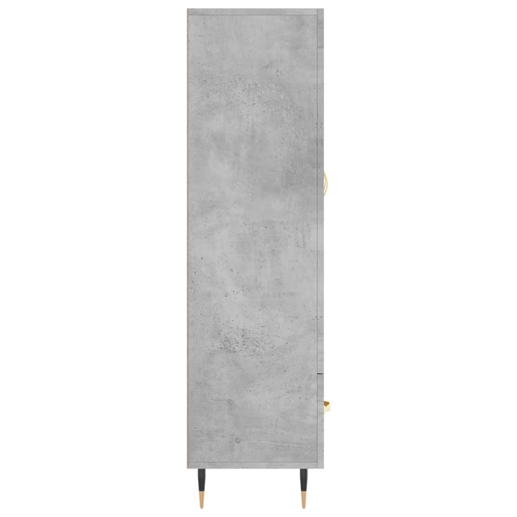 Highboard Betongrau 69,5x31x115 cm Holzwerkstoff - Pazzar.ch
