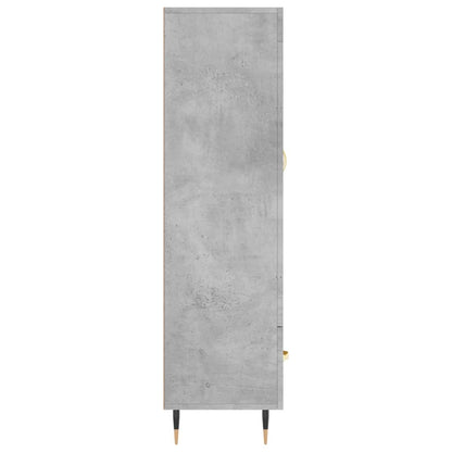Highboard Betongrau 69,5x31x115 cm Holzwerkstoff - Pazzar.ch