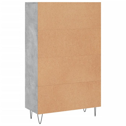 Highboard Betongrau 69,5x31x115 cm Holzwerkstoff - Pazzar.ch