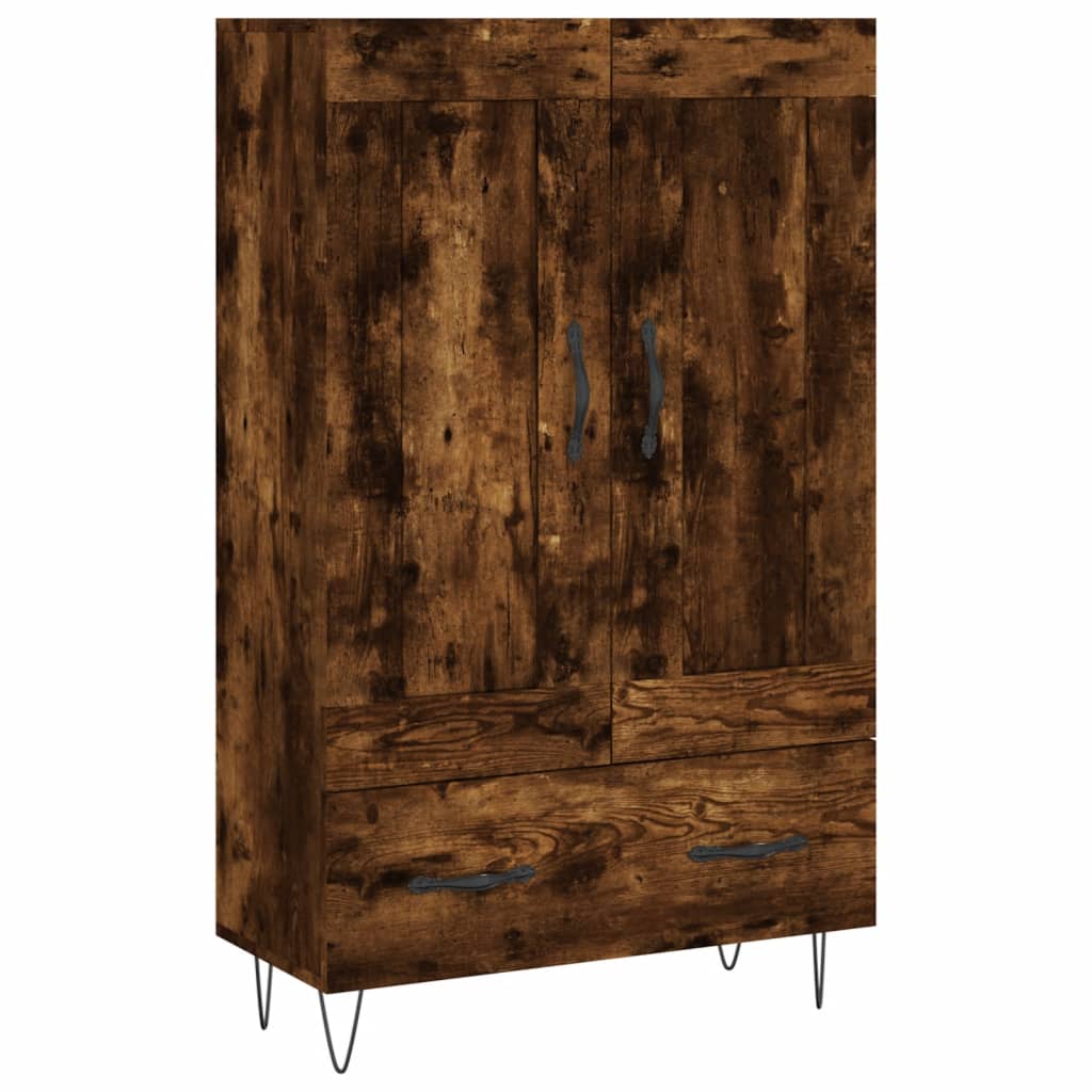 Highboard Räuchereiche 69,5x31x115 cm Holzwerkstoff - Pazzar.ch
