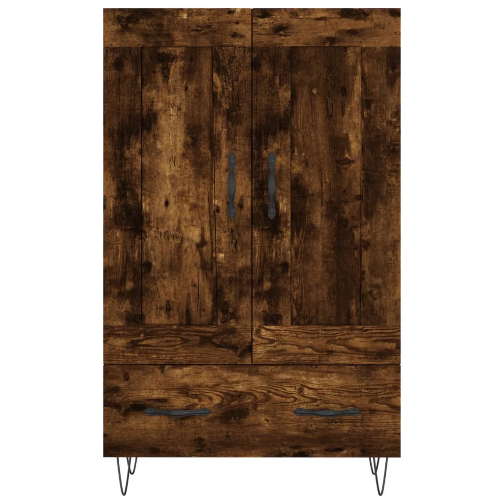 Highboard Räuchereiche 69,5x31x115 cm Holzwerkstoff - Pazzar.ch