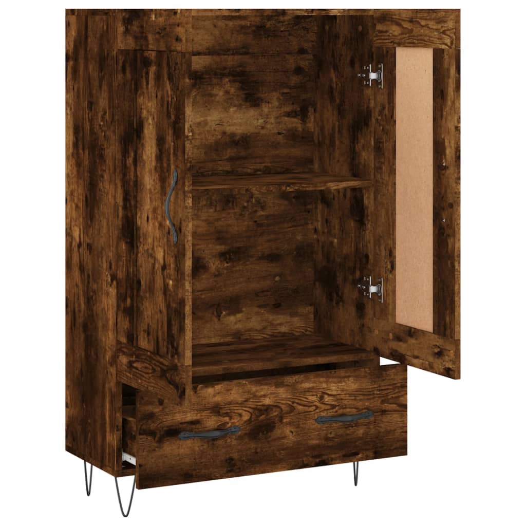 Highboard Räuchereiche 69,5x31x115 cm Holzwerkstoff - Pazzar.ch