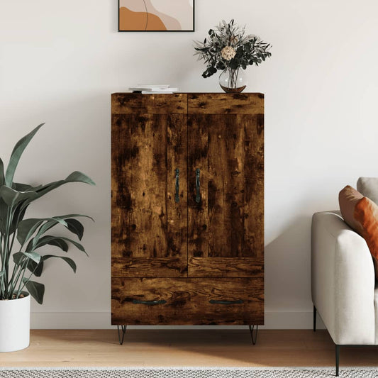 Highboard Räuchereiche 69,5x31x115 cm Holzwerkstoff - Pazzar.ch