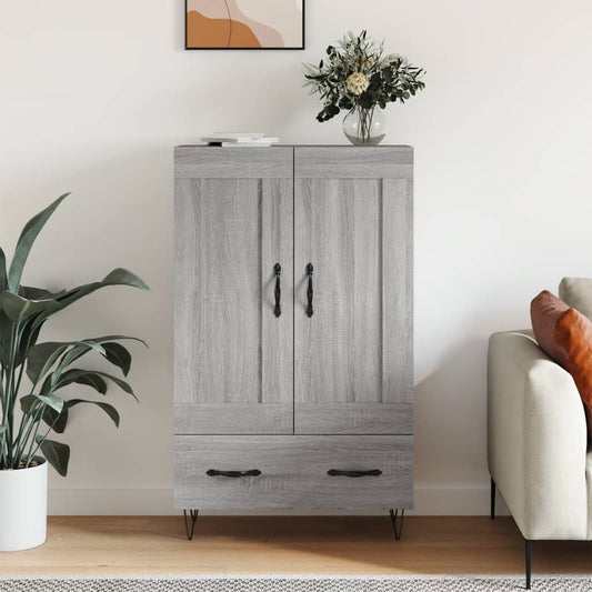 Highboard Grau Sonoma 69,5x31x115 cm Holzwerkstoff - Pazzar.ch