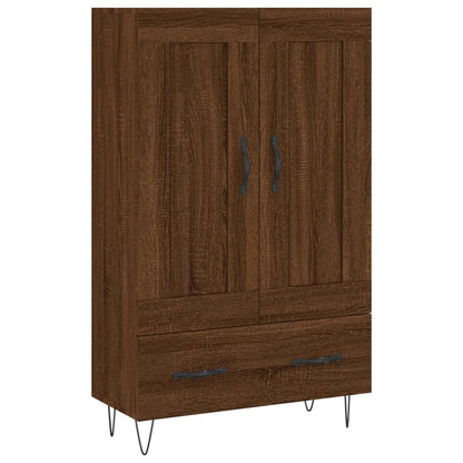 Highboard Braun Eichen-Optik 69,5x31x115 cm Holzwerkstoff - Pazzar.ch