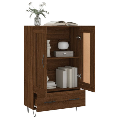 Highboard Braun Eichen-Optik 69,5x31x115 cm Holzwerkstoff - Pazzar.ch