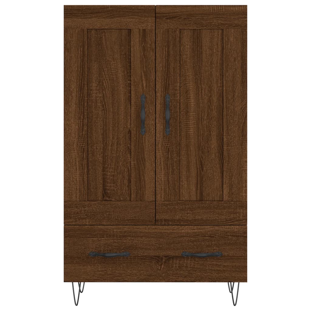 Highboard Braun Eichen-Optik 69,5x31x115 cm Holzwerkstoff - Pazzar.ch