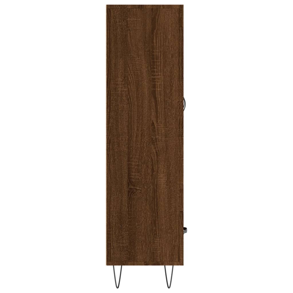Highboard Braun Eichen-Optik 69,5x31x115 cm Holzwerkstoff - Pazzar.ch