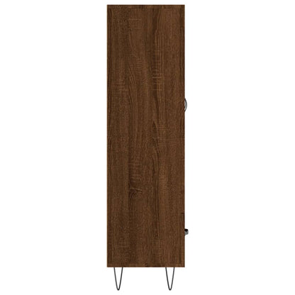 Highboard Braun Eichen-Optik 69,5x31x115 cm Holzwerkstoff - Pazzar.ch
