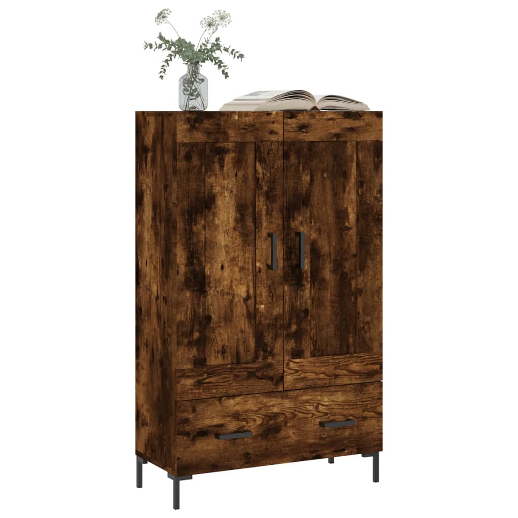 Highboard Räuchereiche 69,5x31x115 cm Holzwerkstoff - Pazzar.ch