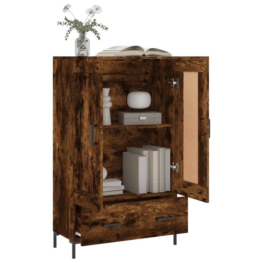 Highboard Räuchereiche 69,5x31x115 cm Holzwerkstoff - Pazzar.ch