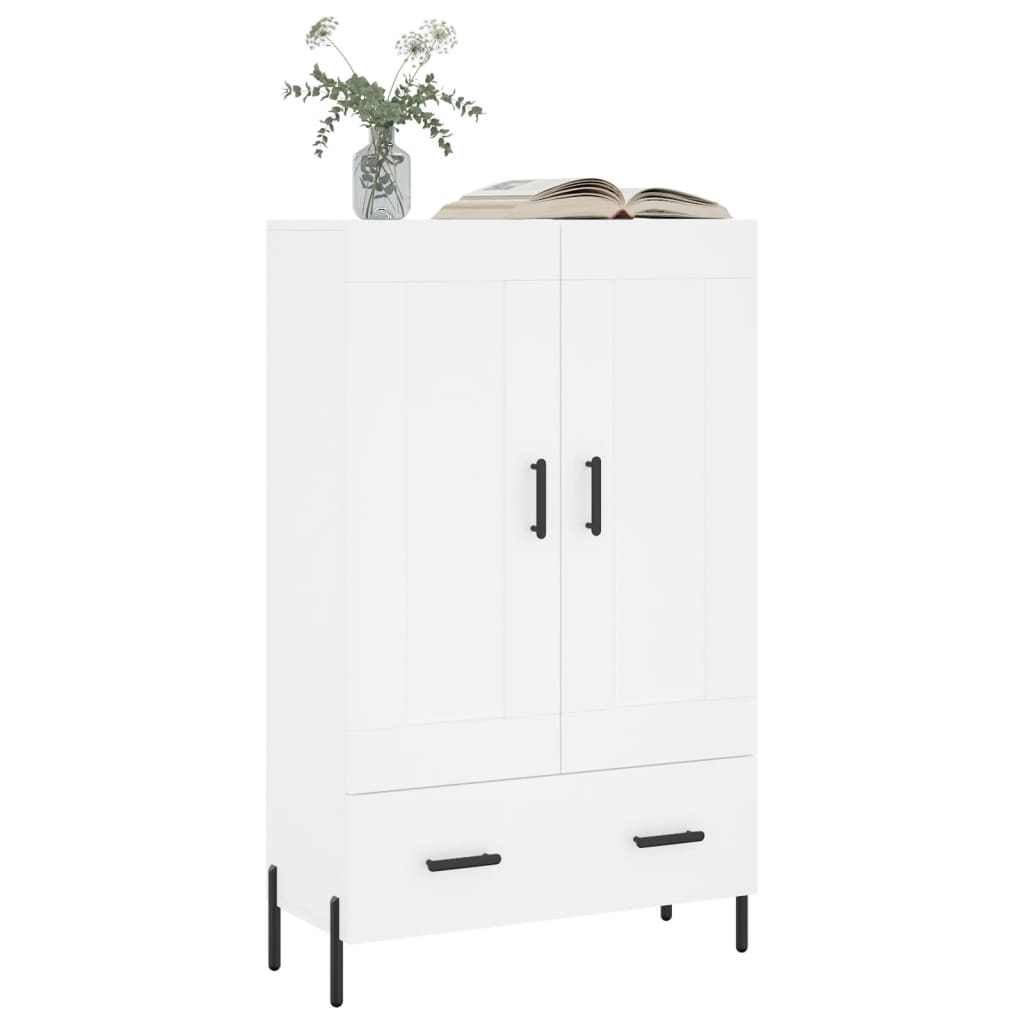 Highboard Weiß 69,5x31x115 cm Holzwerkstoff - Pazzar.ch