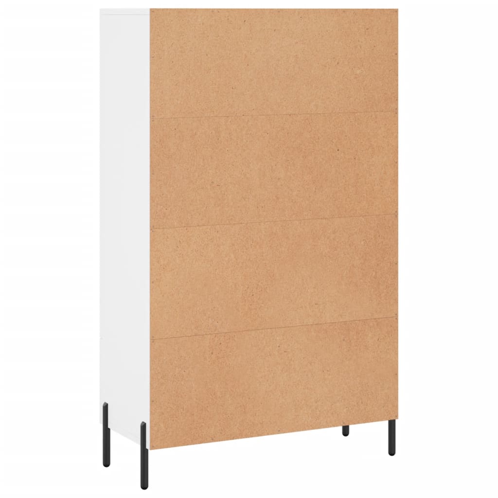 Highboard Weiß 69,5x31x115 cm Holzwerkstoff - Pazzar.ch