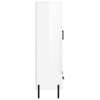 Highboard Hochglanz-Weiß 69,5x31x115 cm Holzwerkstoff - Pazzar.ch