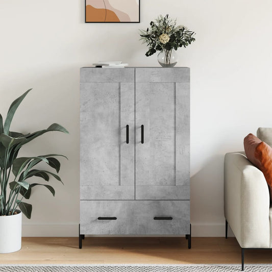 Highboard Betongrau 69,5x31x115 cm Holzwerkstoff - Pazzar.ch
