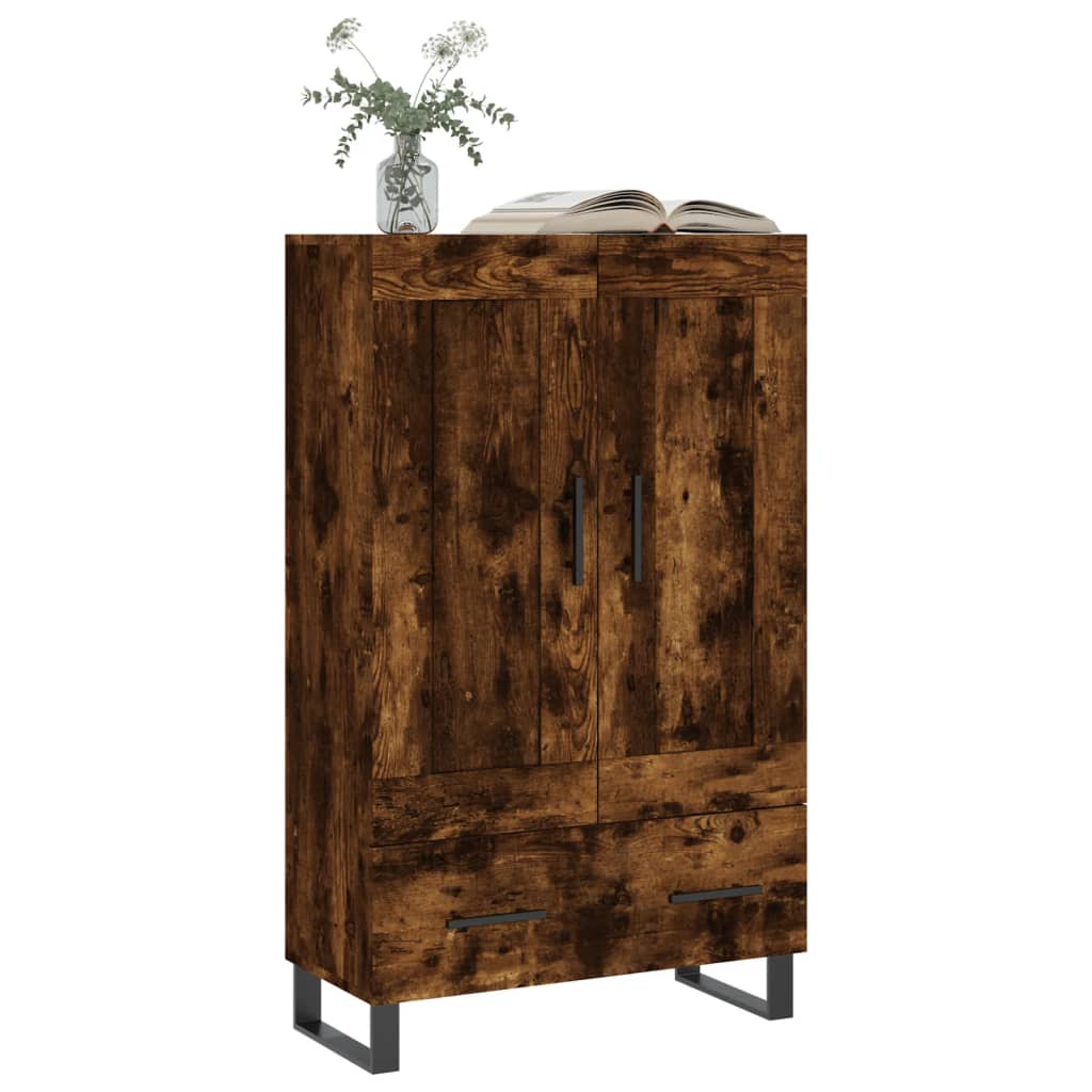 Highboard Räuchereiche 69,5x31x115 cm Holzwerkstoff - Pazzar.ch