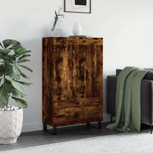 Highboard Räuchereiche 69,5x31x115 cm Holzwerkstoff - Pazzar.ch