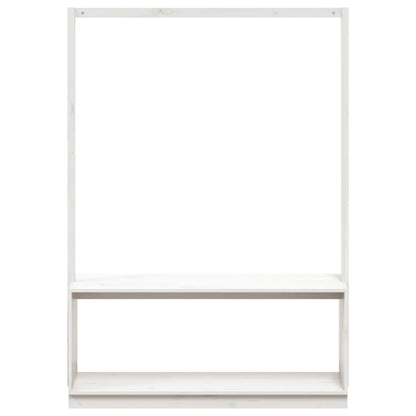 Kleiderständer mit Schuhablage Weiß 113x40x157,5 cm Kiefernholz - Pazzar.ch