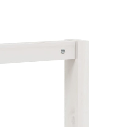 Kleiderständer mit Schuhablage Weiß 113x40x157,5 cm Kiefernholz - Pazzar.ch
