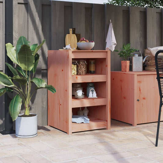 Outdoor-Küchenschrank 55x55x92 cm Massivholz Douglasie - Pazzar.ch