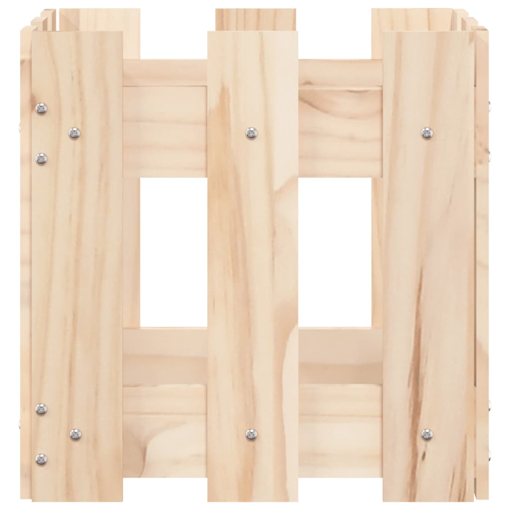 Pflanzkübel Lattenzaun-Design 30x30x30 cm Massivholz Kiefer - Pazzar.ch