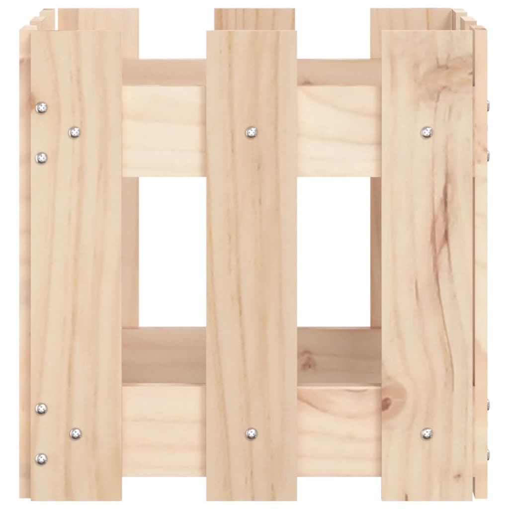 Pflanzkübel Lattenzaun-Design 30x30x30 cm Massivholz Kiefer - Pazzar.ch