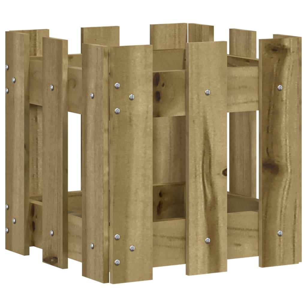 Pflanzkübel Latten-Design 30x30x30 cm Kiefernholz Imprägniert - Pazzar.ch