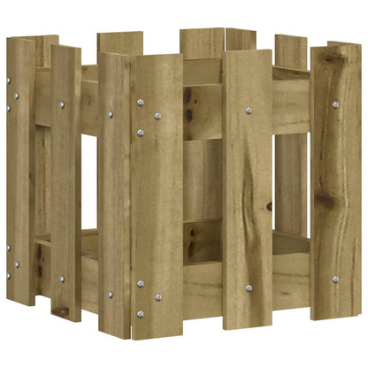 Pflanzkübel Latten-Design 30x30x30 cm Kiefernholz Imprägniert - Pazzar.ch
