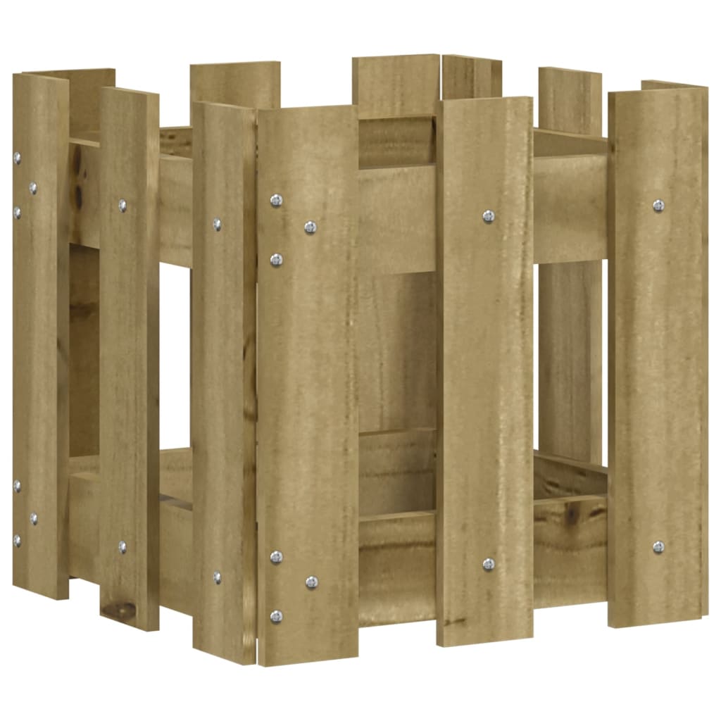 Pflanzkübel Latten-Design 30x30x30 cm Kiefernholz Imprägniert - Pazzar.ch