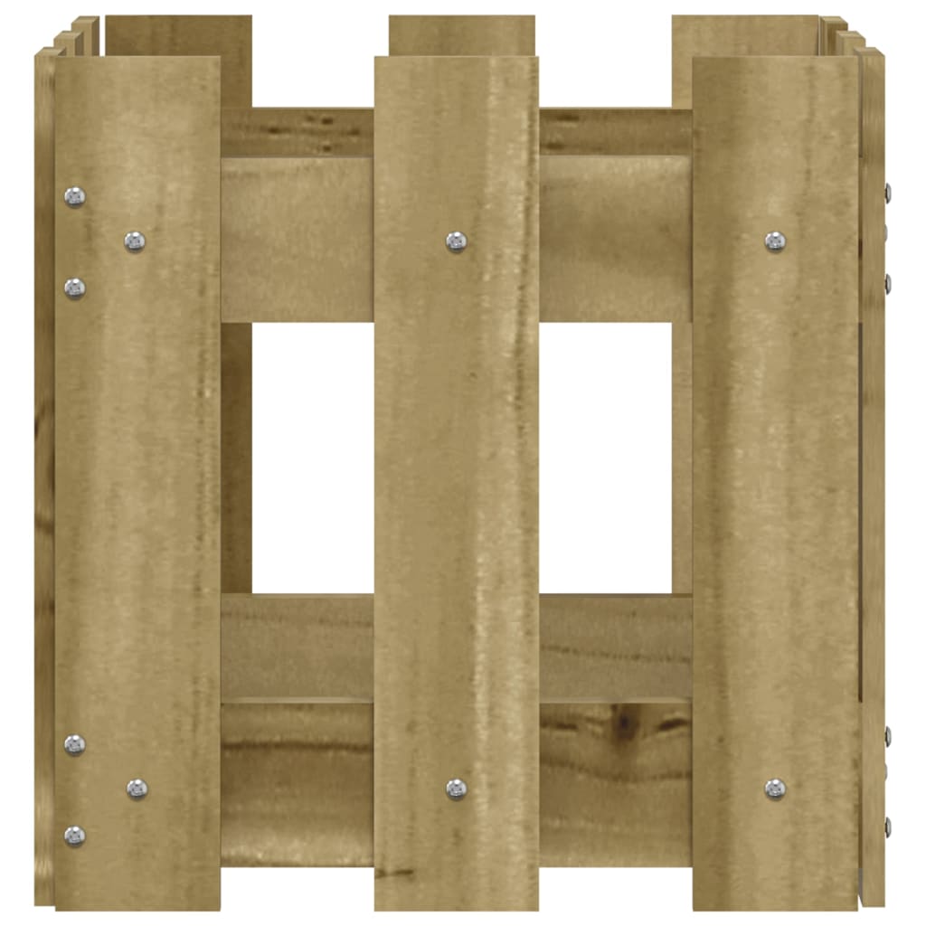 Pflanzkübel Latten-Design 30x30x30 cm Kiefernholz Imprägniert - Pazzar.ch
